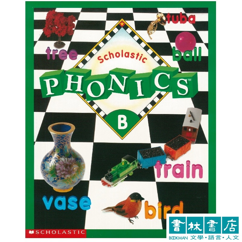 Scholastic Phonics: Level B Workbook &amp; CD 暢銷全球兒童英文自然發音教材權威