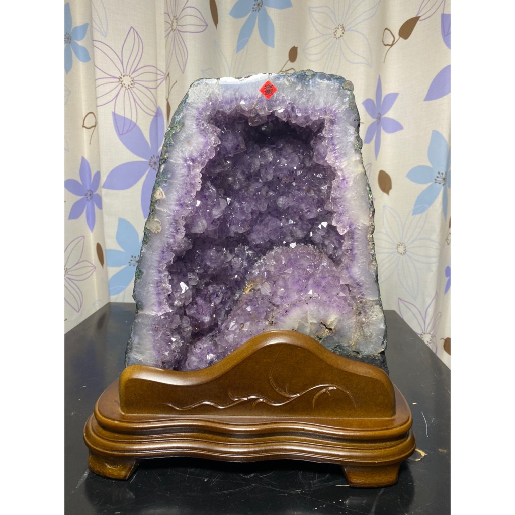晶洞 烏拉圭 紫晶洞 鈦晶洞 土型 14公斤 門檔花 對洞 陰陽 二次結晶 巴西 洞深 稀有 避邪  招財 天然 紫水晶