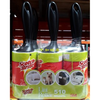 【小如的店】COSTCO好市多代購~3M 隨手黏 衣物毛絮黏把/除塵滾筒(85張*6入)