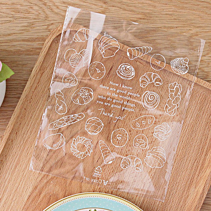 [現貨]100入 大尺寸麵包袋 平口袋 透明袋 甜甜圈袋 包裝袋 烘焙 餅乾袋 糖果袋 封口袋 塑膠袋 【D065】