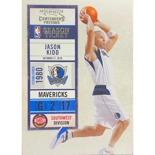 PANINI CONTENDERS PATCHES JASON KIDD 球票卡