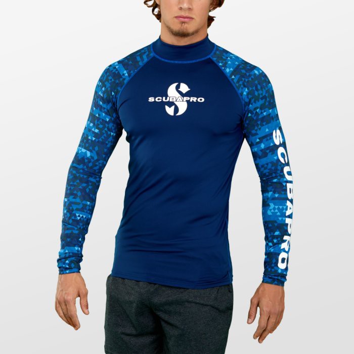 台灣潛水---SCUBAPRO  UPF 50 RASH GUARD, LONG SLEEVE  MEN防曬衣