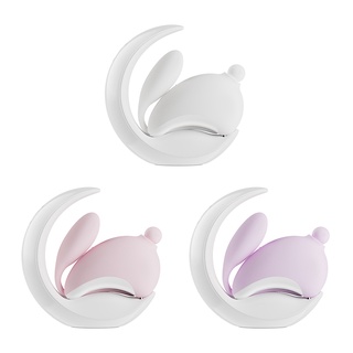 OSUGA｜兔子月｜震動吸吮器 跳蛋 口愛 口交 潮吹玩具 情趣用品 小夜燈 吸允器 大人糖 禮物 吸吮按摩器 買一送五