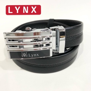美國品牌Lynx山貓自動扣皮帶真皮牛皮荔枝紋