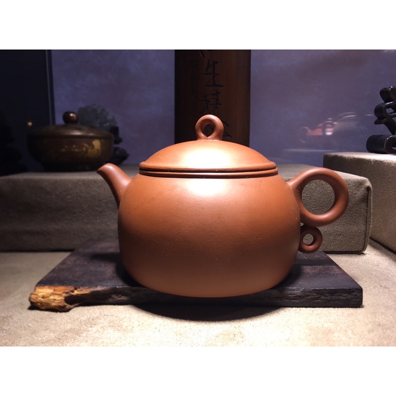 ***千古雅品***早期宜興紫砂茶壺 綠標 年糕土 三環壺 胡瑞華