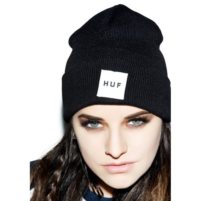 huf box logo beanie