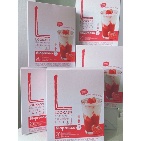 Lookas9 草莓拿鐵 1個 在涼水中容易融化 限量銷售
