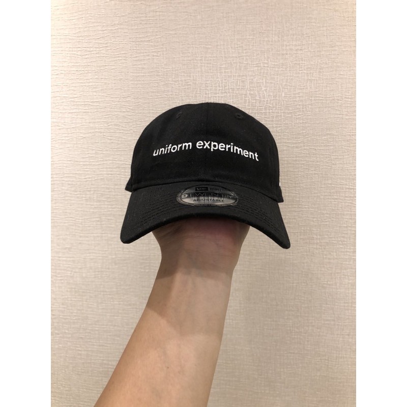 Uniform Experiment New Era logo cap 老帽黑色(99% new) | 蝦皮購物