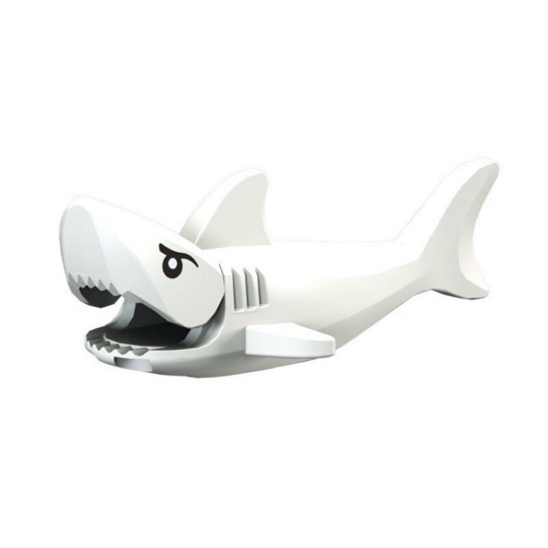 LEGO 樂高 白鯊魚 白鯊 眼睛印刷 全新品 未組 海盜 城市 海洋 動物 60095