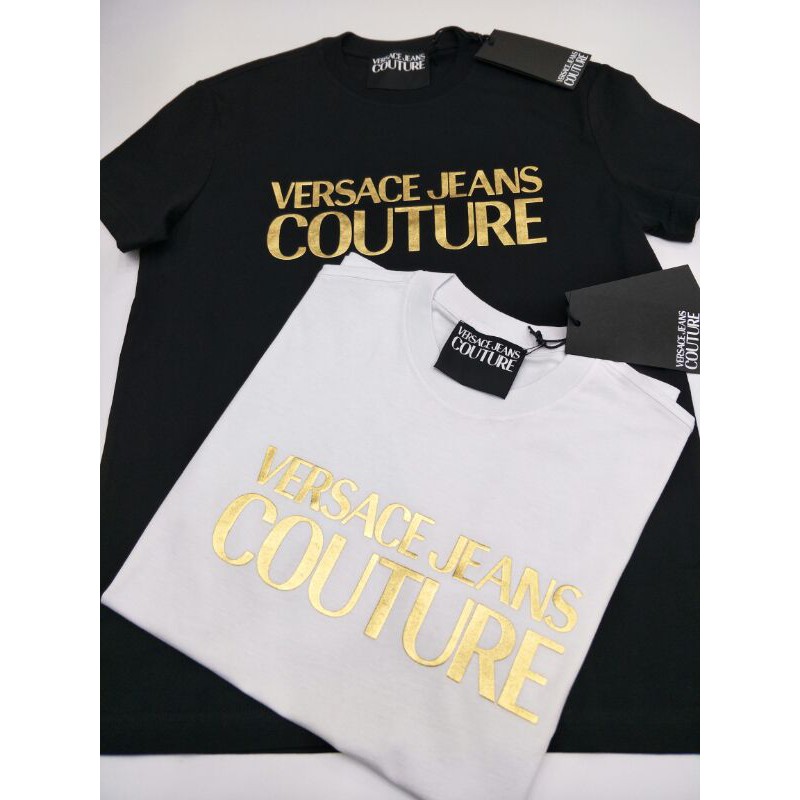 21”ss VERSACE JEANS COUTURE 凡賽斯 燙金 短T 短袖T恤 XS-3XL