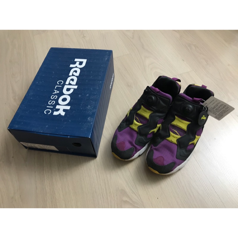 Reebok pump fury 紫灰黃 湖人配色 us10.5 二手