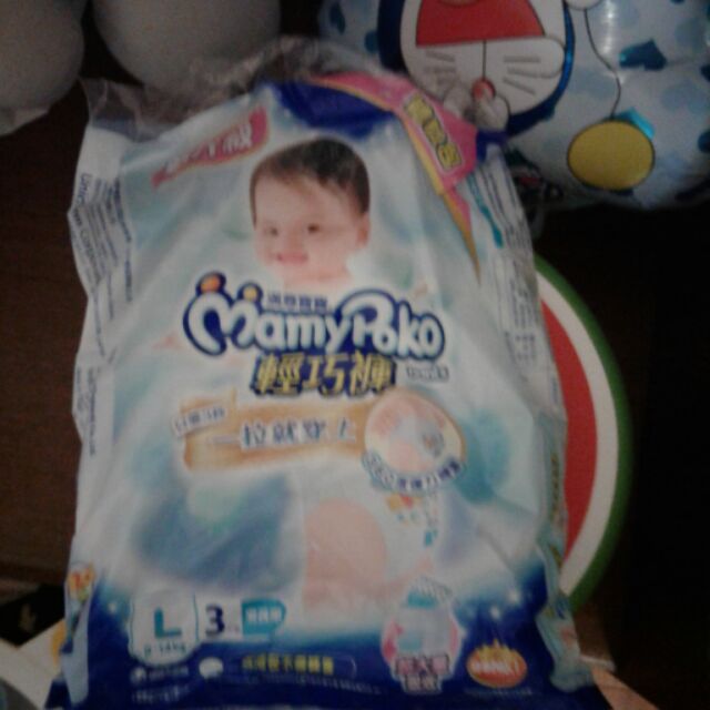 9包滿意寶寶尿布L，送過期濕紙巾