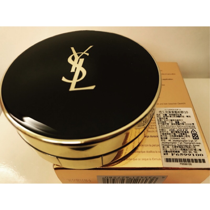 ‼️現貨出清特價‼️【全新專櫃正貨#10】YSL 聖羅蘭 恆久完美氣墊粉餅 #10 超模光氣墊粉餅