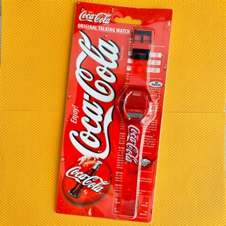 [消毒再出貨]可口可樂Coca-Cola 發聲報時手錶橡膠錶帶絕版區域限定商品