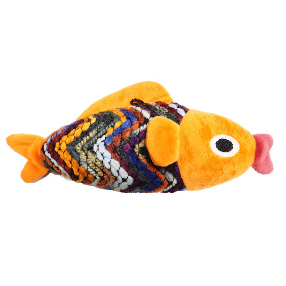 Golden Cat黃金貓 耐咬貓草貓咪玩具毛線魚仔L 貓玩具 貓草