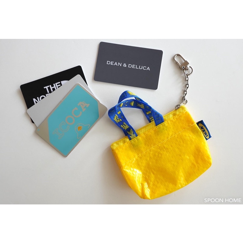 【漫畫物語】現貨 日本 正版 IKEA 黃色購物袋 零錢 鑰匙包
