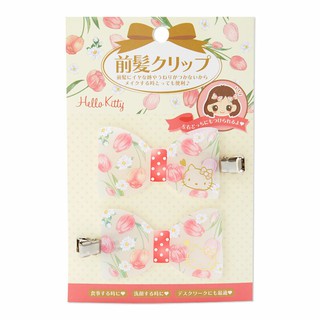 Hello Kitty 瀏海夾 2入 蝴蝶結造型壓克力鐵製髮夾組《2入.紅》瀏海夾.髮飾.