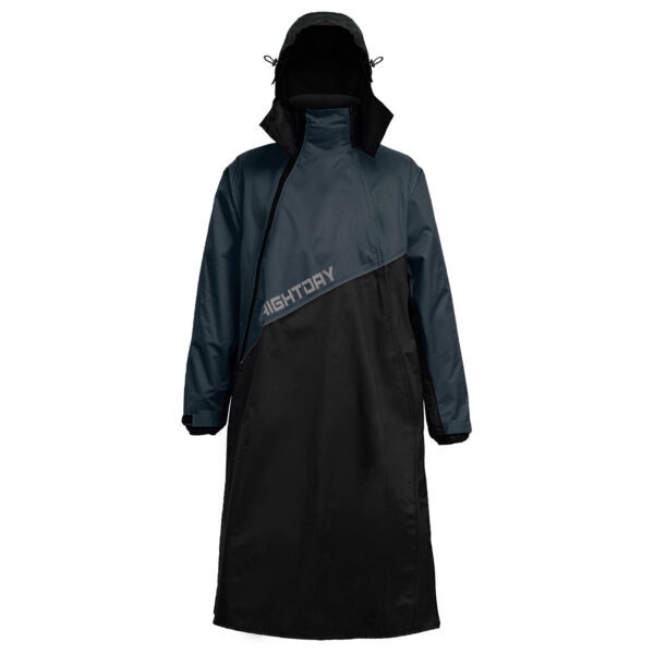 【咪咪帽帽】BrightDay X武士II雙拉鍊斜開連身式風雨衣