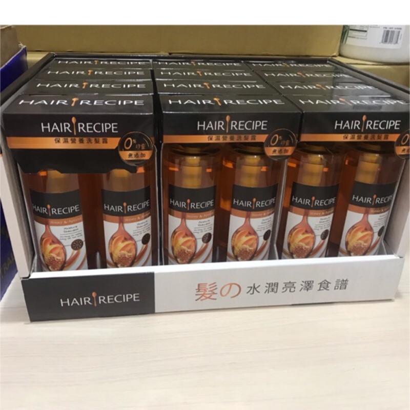 好市多現貨保濕營養洗髮露蜂蜜杏桃潤髮乳530ml Hair Recipe Shampoo 530ml 蝦皮購物