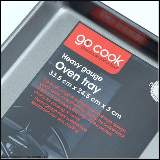 英國Tesco的go cook 碳鋼烤盤 33*24.5*3公分~咕咕烘培~
