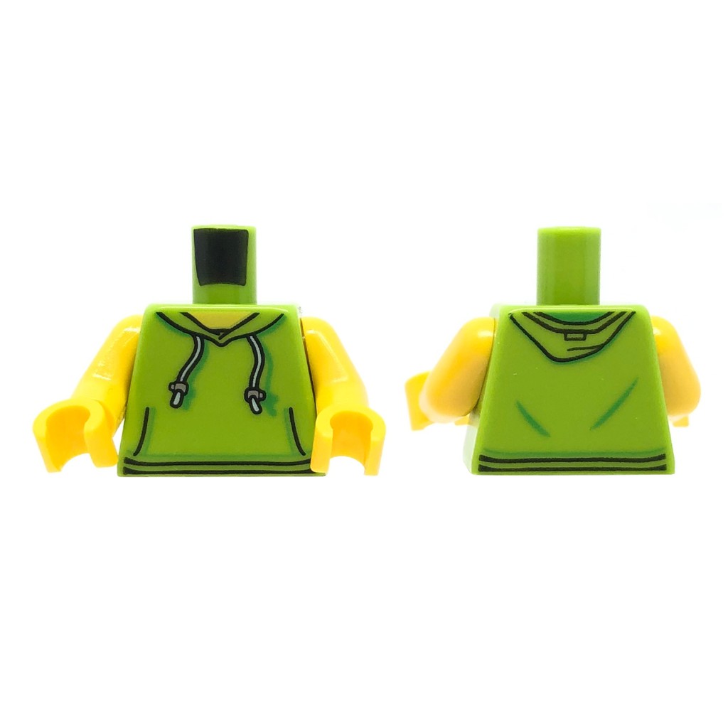 公主樂糕殿 LEGO 60234 CITY 遊樂園 身體 無袖背心 連帽 萊姆綠 973pb2735c01 A215
