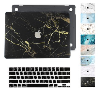 13吋MacBook Pro Air保護殼 蘋果筆電彩繪大理石列印外殼 A2337/A2338帶注音鍵盤膜