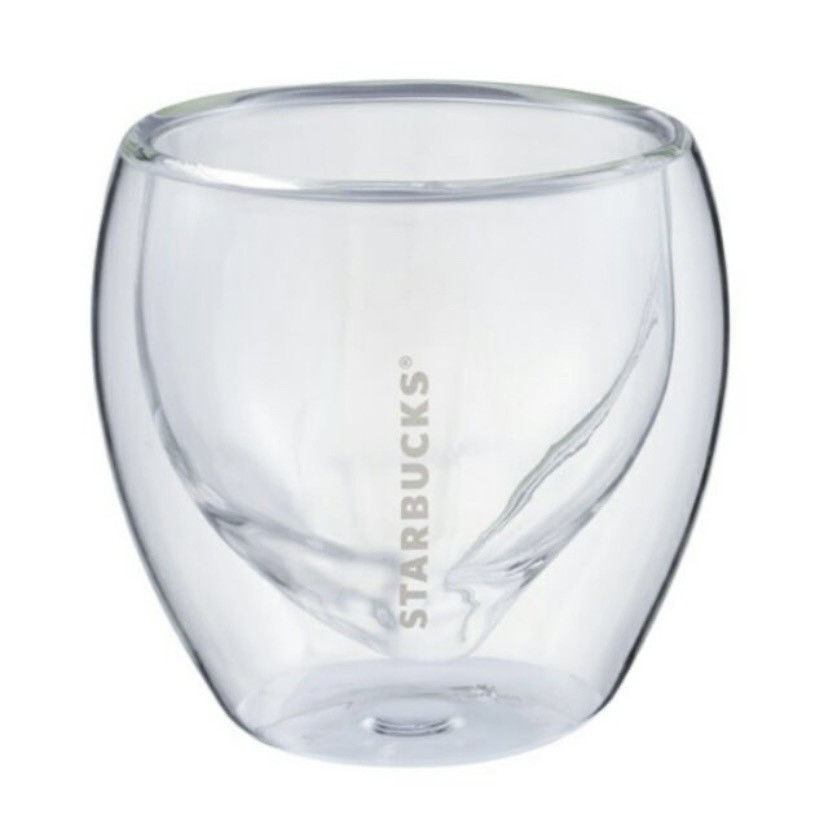 星巴克Starbucks 蜜桃雙層玻璃杯 台灣製 180ml 雙層玻璃杯 星巴克玻璃杯