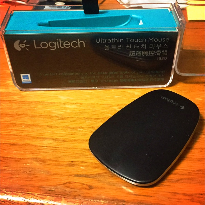 ［二手］六成新 logitech t630 超薄觸控滑鼠 有使用痕跡