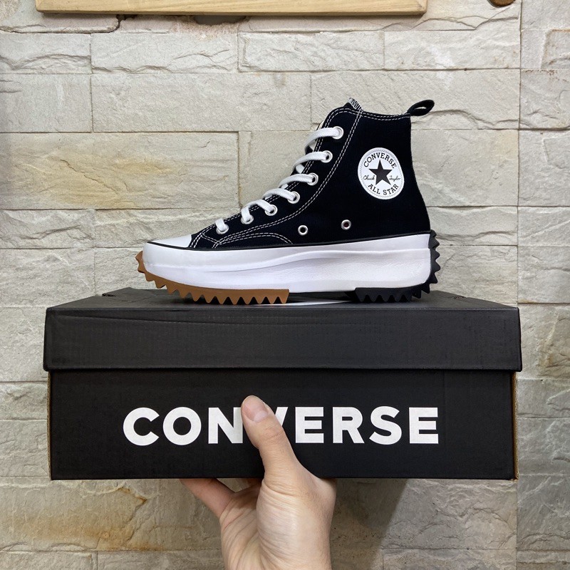 TheOneShop Converse Run Star Hike 黑色 鋸齒 厚底 增高 高筒 帆布鞋 166800C