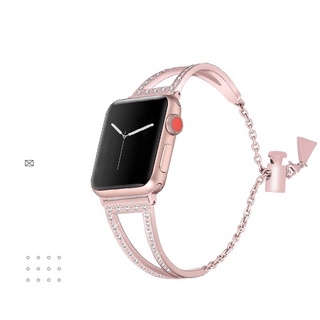 蘋果apple watch 手錶錶帶女生金屬42/44mm 玫瑰金