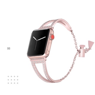 蘋果apple watch 手錶錶帶女生金屬42/44mm 玫瑰金