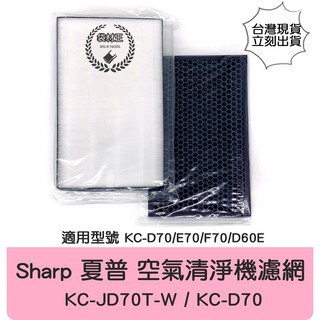 【袋材王】副廠通用 Sharp 夏普 空氣清淨機 濾網 活性炭 KC-JD70T KC-D70/E70/D60
