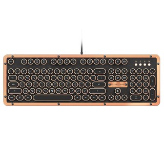 AZIO RETRO CLASSIC 牛皮復古打字機鍵盤（有線版） 現貨 廠商直送