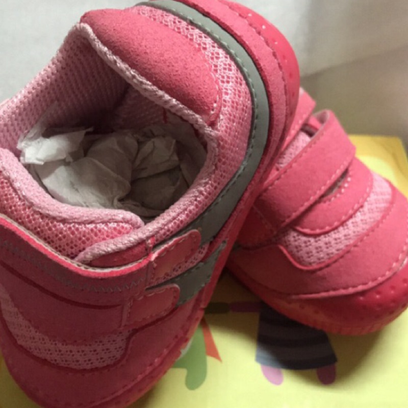 全新麗嬰房寶寶鞋-艾達（桃色14cm)
