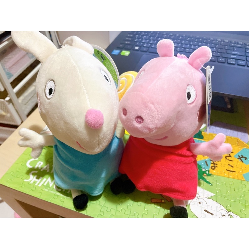 聖誕節交換禮物🎄粉紅豬小妹🐷小豬佩奇Peppa Pig-佩佩豬和蕾貝卡(兔子）Peppa  Rebecca娃娃玩偶禮物🎁