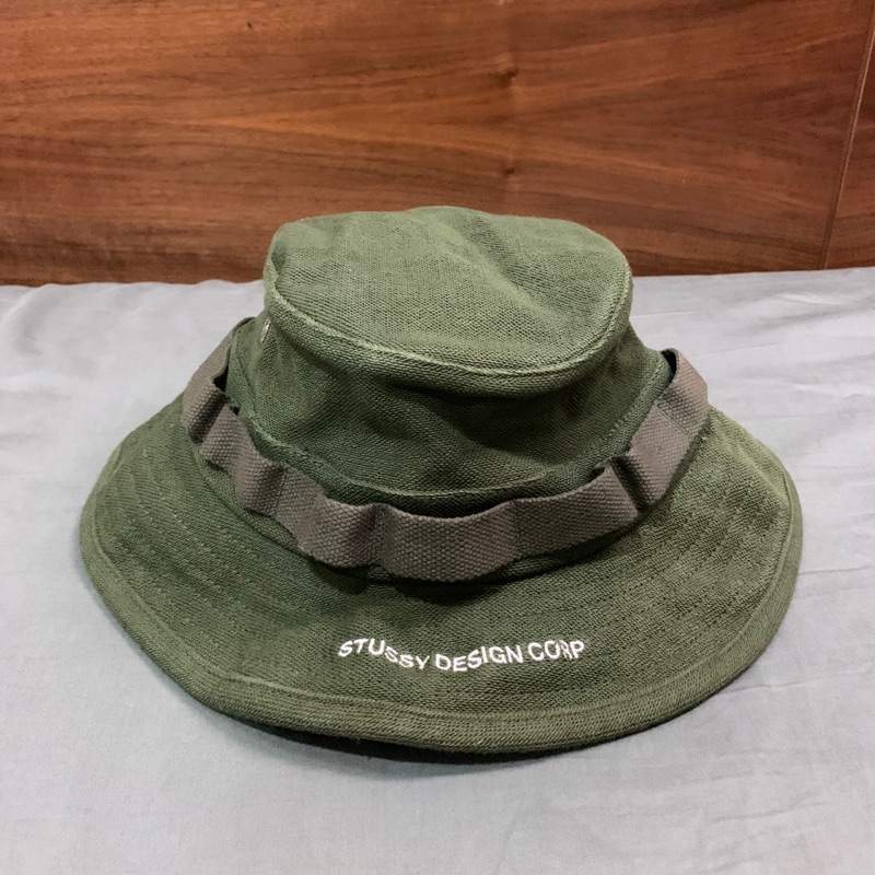 二手Stussy Jungle Cloth Boonie Hat 叢林帽/遮陽帽/防曬帽/休閒帽/漁夫帽/登山帽/ | 蝦皮購物