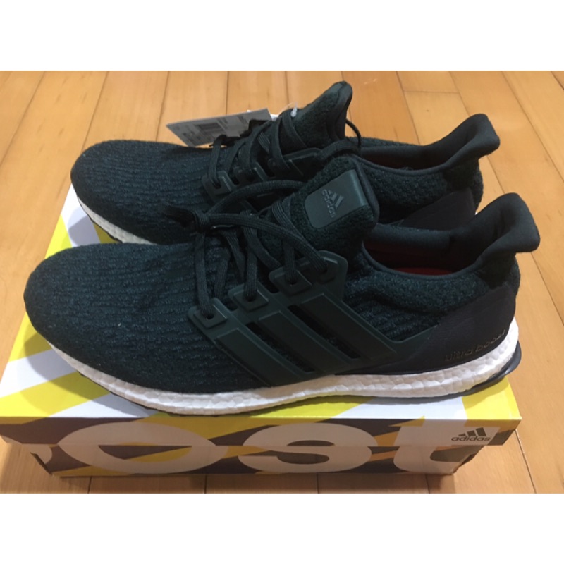 adidas Ultra Boost 3.0 全新 US10.5 S82024 墨綠 軍綠