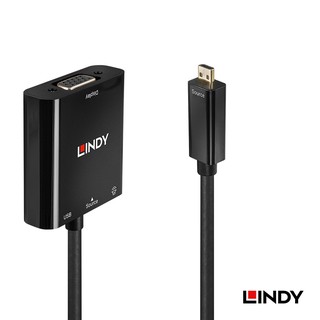 LINDY 林帝 38287 - 主動式 MICRO HDMI (TYPE-D) TO VGA & 音源轉接器