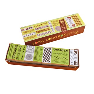 【 Micia 美日手藝館 】盒裝印章-抹茶趣味手帳印章-LLB08-幾何風格