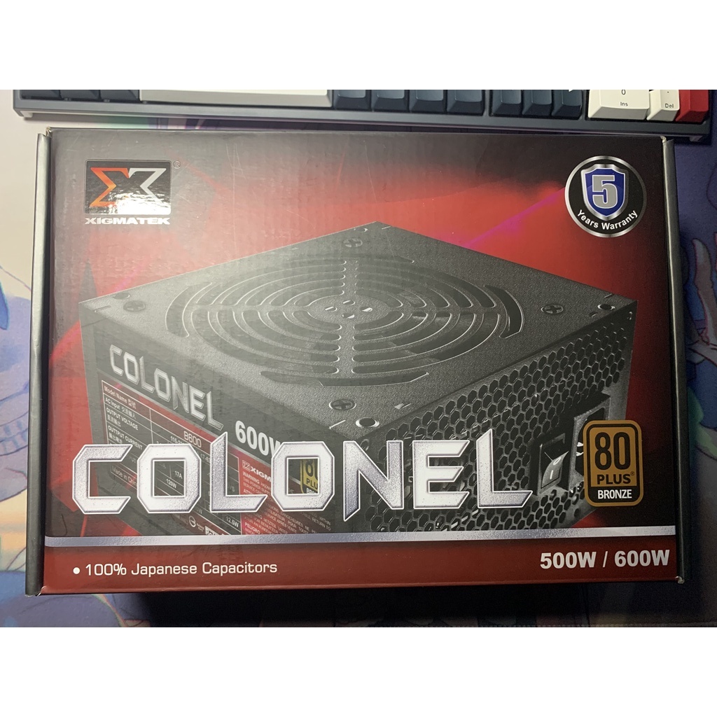 Xigmatek Colonel 600W 80Plus 銅牌 電源供應器 二手