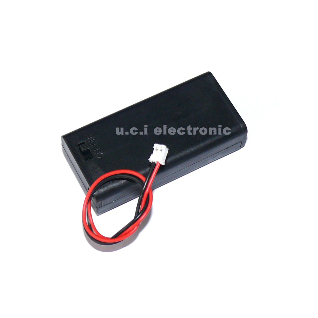 【UCI電子】(二W-3) microbit 電池盒 2節3號帶開關 帶蓋子 PH-2.0端子接頭