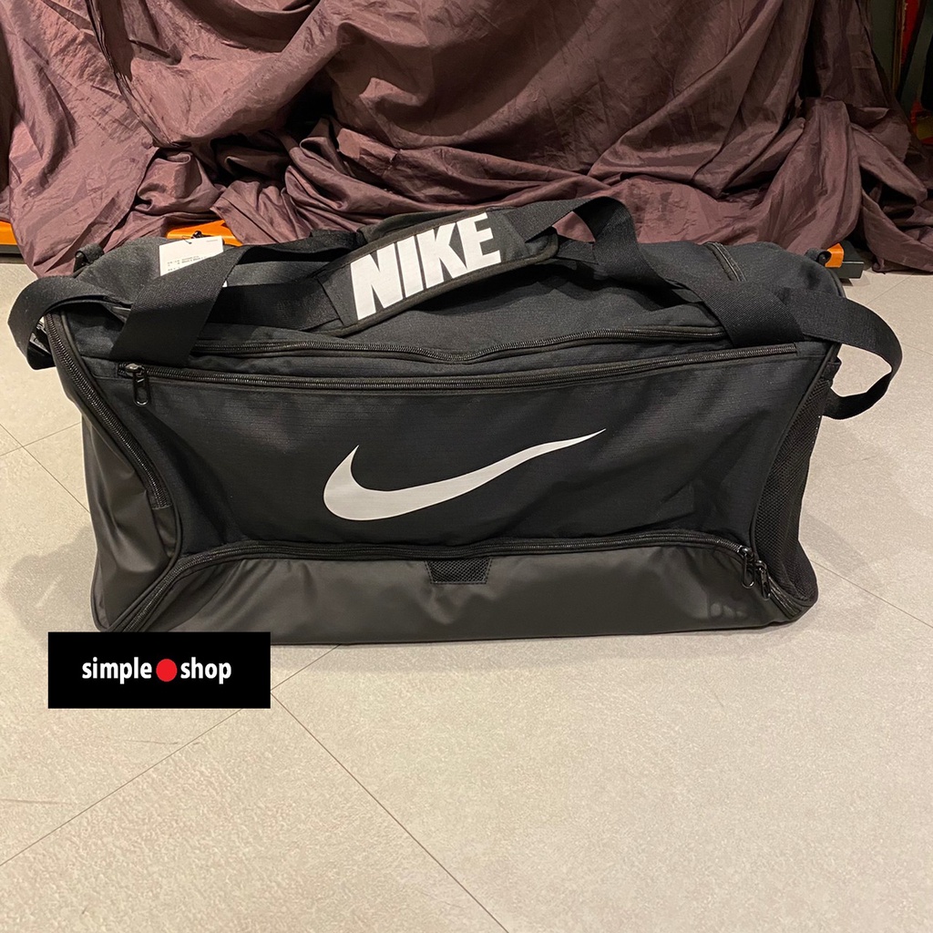 【Simple Shop】NIKE 運動側背包 大容量 NIKE 旅行包 健身包 行李袋 重訓包 BA5955-010