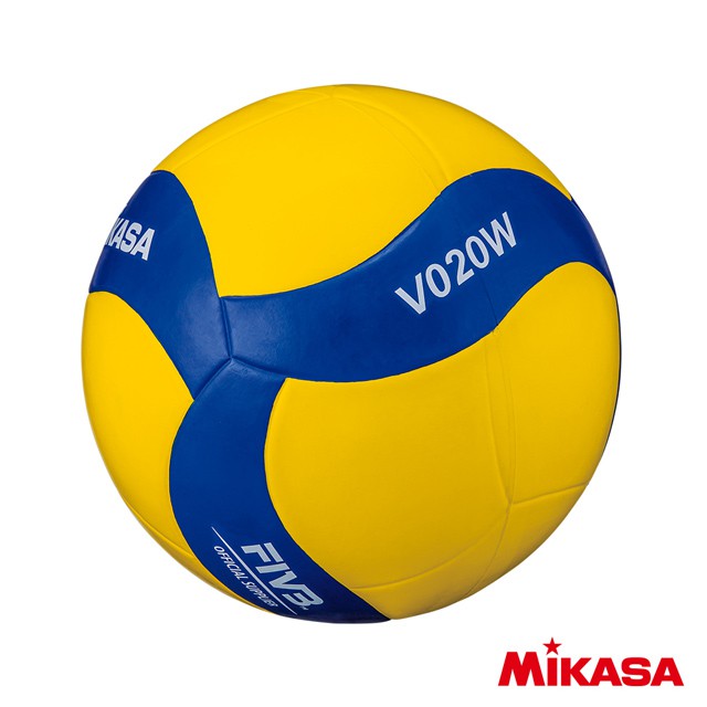 (羽球世家) Mikasa 排球 MVA V020WS 練習排球 020W 020WS 旋風螺旋雙色 藍黃經典配色 團購