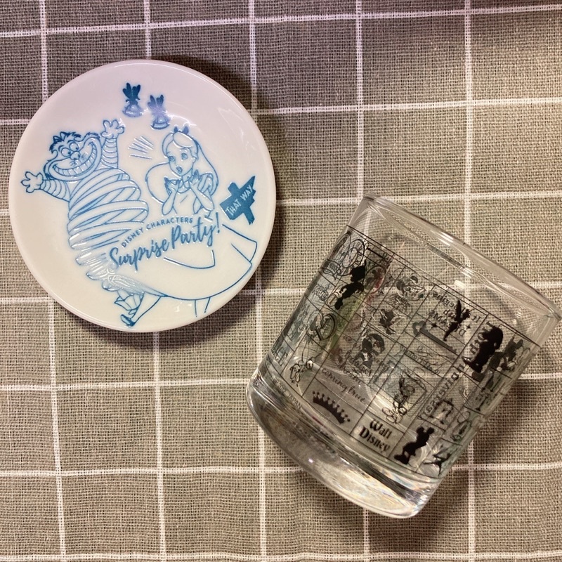 ［絕版現貨］ 日本 一番賞 兩款合售 杯 盤 愛麗絲 米奇 小飛象 白雪公主