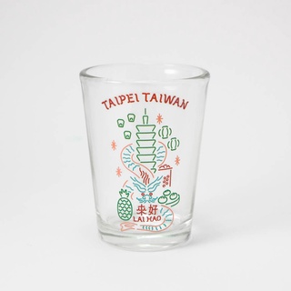 【來好LAI HAO】台灣城市啤酒杯 (台北) 啤酒杯 啤酒 酒杯 小啤酒杯 玻璃杯 水杯 玻璃水杯