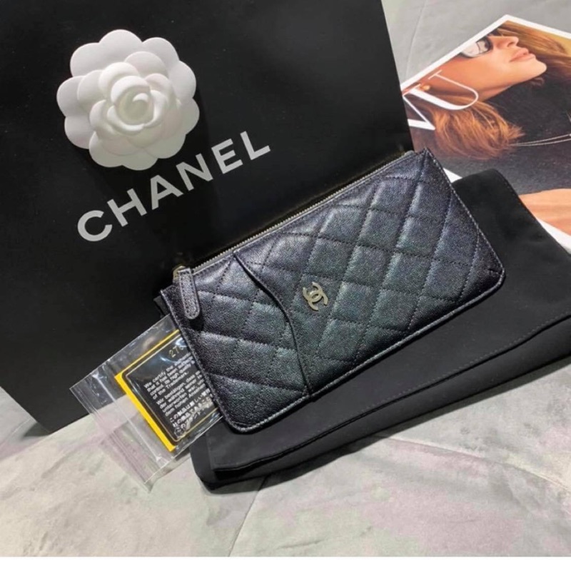 Chanel 長扁夾 蝦皮購物