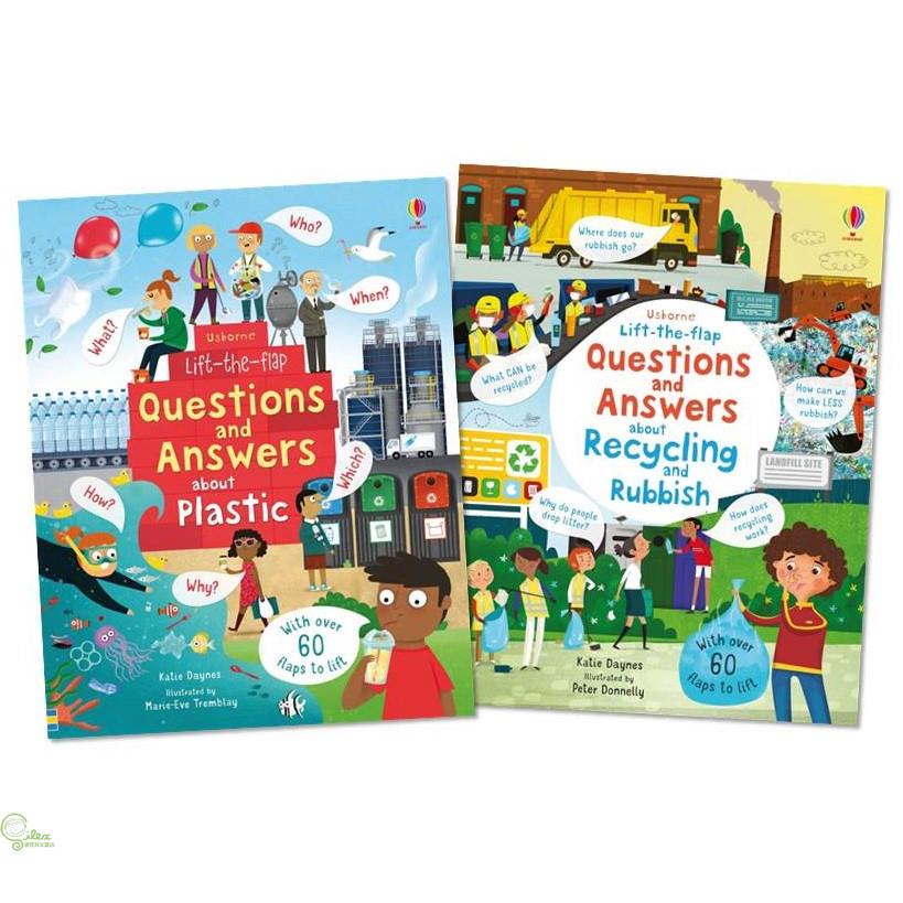Lift-the-Flap Questions and Answers: About Plastic, About Recycling and Rubbish 環境保護 (共2本硬頁翻翻書)