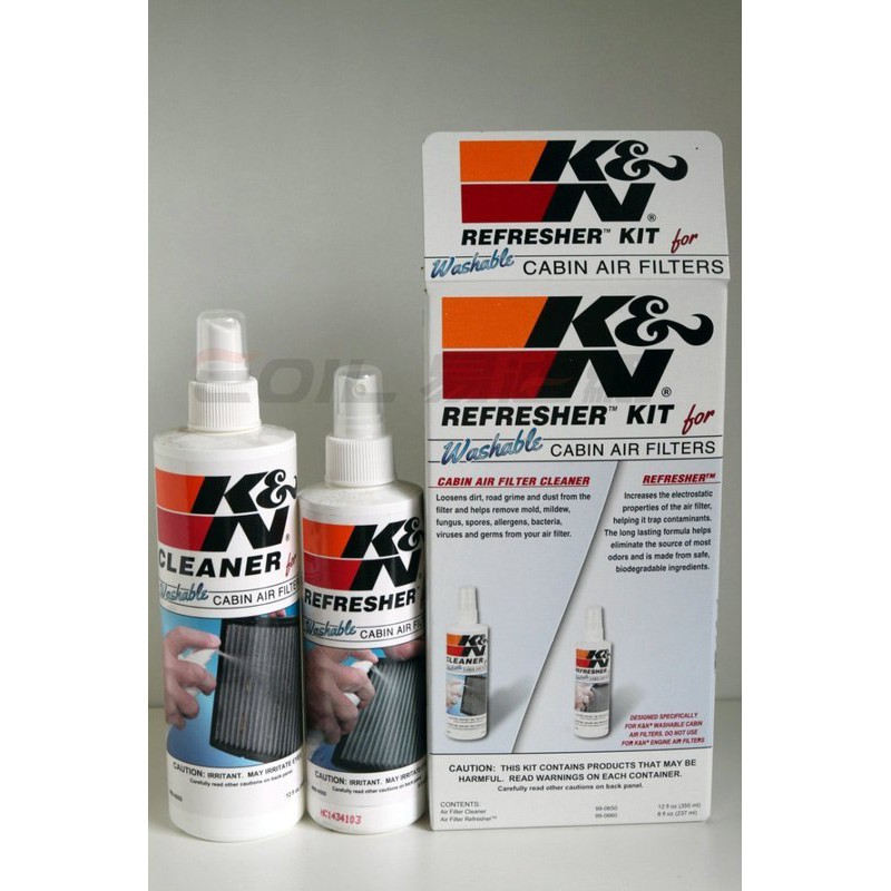 K&N 99-6000 CABIN FILTER CLEANING KIT 冷氣濾網清潔保養組