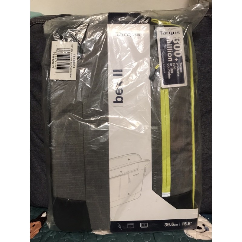 【Targus】Bex II 15.6吋纖薄隨行電腦保護袋(灰黃色)