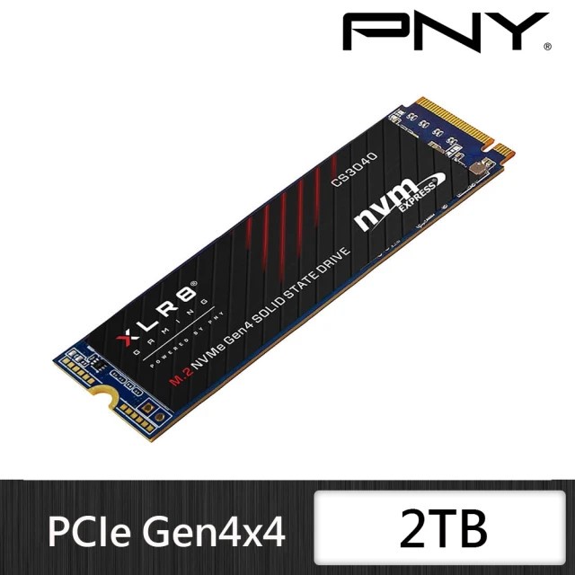 PNY必恩威XLR8 CS3040 2TB M.2 2280 PCIe Gen4x4 SSD固態硬碟